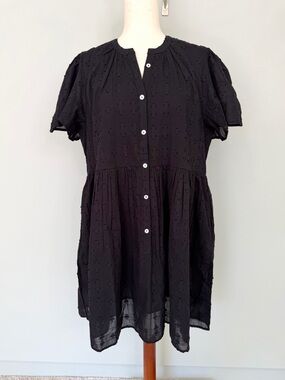 SUNDANCE Sienna Breeze Cotton Dress in Black